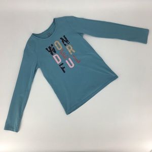 George Girl's Long Sleeve Graphic Tee, XL(14 - 16)